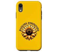Radiate Positivity Sunflower Inspirational Design Case for iPhone XR