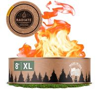 Radiate XL 8" Portable Campfire As Seen On Shark Tank - Up to 2 Hours of Burn Time - Reusable Travel Fire Pit for Camping, Patios & Beach Days - Portable Fire Pit - Made in USA