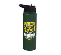 Radiation Cancer Screamed While You Destroy It Stainless Steel Insulated Water Bottle
