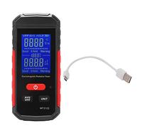 Radiation Detector Electric Field Magnetic Field Detection Data Lock Electromagnetic Radiation Meter with LCD Color Display Alarm Function Portable Dosimeter Geiger Counter for
