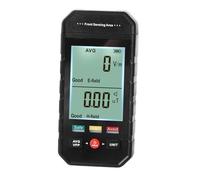 Radiation Detector Meter Digital Electromagnetic Field Tester with Large LCD Screen 3 Color Light Indicator Audible Visual Alarm for Home Office Industrial Use ABS Material