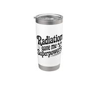 Radiation Gave Me Superpowers Funny Geeky Stainless Steel Insulated Tumbler