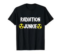 Radiation Junkie Radioactivity Nuclear Nuclear Power Radiology T-Shirt, Men, Black, Small