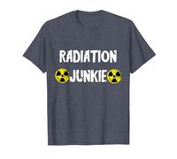 Radiation Junkie Radioactivity Nuclear Nuclear Power Radiology T-Shirt, Men, Heather Blue, 6X-Large