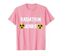 Radiation Junkie Radioactivity Nuclear Nuclear Power Radiology T-Shirt, Men, Pink, Large