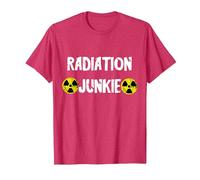Radiation Junkie Radioactivity Nuclear Nuclear Power Radiology T-Shirt, Men, Red Heather, Large
