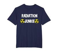 Radiation Junkie Radioactivity Nuclear Nuclear Power Radiology T-Shirt, Men's Big and Tall, Navy Blue, 5X Tall