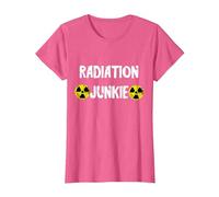 Radiation Junkie Radioactivity Nuclear Nuclear Power Radiology T-Shirt, Women, Pink Heather, Medium