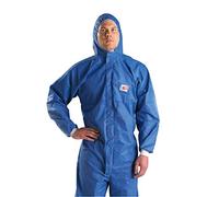 Radiation-Proof Chemical Protective Suit - Durable Blue Hooded Work Clothing for Maximum Safety - Ideal for Hazardous Environments and Protection from Contaminants