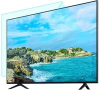 Radiation Protection LCD TV Screen Protector, 4H Matte Anti Glare Protective Film Anti-Reflection Rate Up to 90% for LCD Led 4K OLED & QLED HDTV / 46 in 1017 X 570mm / Blue,39 in 856 X 478mm-Blue