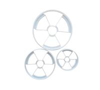 Radiation Sign Symbol Shape Cookie Cutter Dough Biscuit Pastry Fondant Sharp Stencil Icon Science Lab Laboratory Technician (Medium)