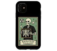 Radiation Therapist Tarot Card Skeleton Oncology Rad Therapy Case for iPhone 11