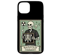Radiation Therapist Tarot Card Skeleton Oncology Rad Therapy Case for iPhone 15 Plus