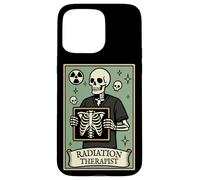 Radiation Therapist Tarot Card Skeleton Oncology Rad Therapy Case for iPhone 15 Pro Max