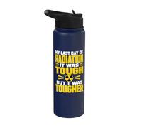 Radiation Therapy Tough Cancer Warrior Stainless Steel Insulated Water Bottle