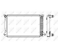 Radiator 50544 8E0121251K 8E0121251Q