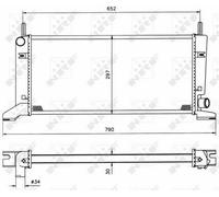Radiator 509500 1643546 6148704 6184413 6184414 86AB8005CE