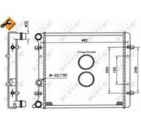 Radiator 509530 1J0121253AM 1J0121253G 1J0121253K