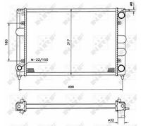 Radiator 529505 191121253D 191121253K 191121253L 191121253M