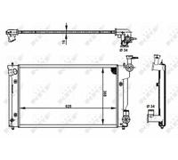 Radiator 53398 164000H110