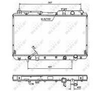 Radiator 53507 19010P3F901 19010P3F902