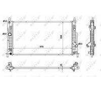 Radiator 53905 LF8B1520Y LF8M1520YD Z6681520Y