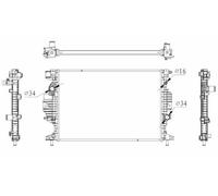 Radiator 59284 2069561 5184274 DG938005CC DG938005CD
