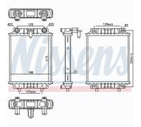 NISSENS 60372 Engine radiator