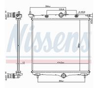 Nissens Engine Coolant Radiator 607031 – Peugeot 208 (2019) 1.2 PURETECH