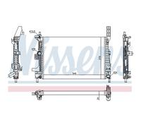 NISSENS 69238 Engine radiator