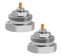 Radiator Adaptor M30 x 1.0 to M30 x 1.5, Adaptor Radiator Thermostatic Valve Fine Thread Adapter for Oventrop Valves 1011445 Thermostat Adapter for Thermostat Head, Thermostat Head Adapter Pack of 2