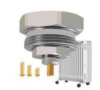 Radiator Air Vent - Metal Threaded Connector,Radiator Valves With Temperature Control - For Residential Buildings Apartments Office Bedroom Indoor Living Room Schools & Heating Systems