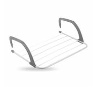 Radiator Airer Foldable 5 Bar Clothes Airer With Adjustable Mounting Arms Space Saving Washing Drying Rack Stainless Steel Radiator Hanger Towel Holder Ideal For Radiators Balcony Baths & Doors (1 Pc)