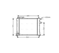 Radiator AU2110 AVA EAP8121 FS106125 GRD1072 GRD924 GRD938