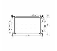 Radiator AU2163 AVA ESR4197 PCC000110 PCC000111