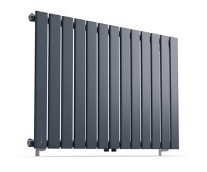 Radiator Bathroom 100x60 cm Vertical Flat Panel Designer Radiator 681 W Black