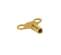 Radiator Bleed Key Clock Type Easy Grip Easigrip BRASS - Pack of 2