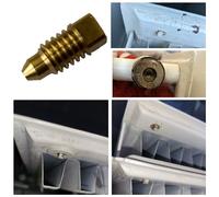 Radiator Bleed Screw Type 10 - Back of Radiator Brass/Vent/Air/Valve/Purge - Steel Panel