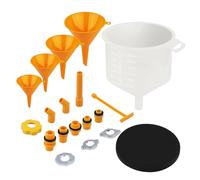 Radiator Bleeder Funnels - Coolant Funnel Kit | Fitment Applicable | Oil Filter Cone | Coolants Automotive Radiator Burping Bleeder Set For Easy Coolant Refilling & Air Removal