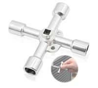 Radiator Bleeding Key,Electric Box Key,Universal Radiator Bleed,Bleed Valve Tool for Gas Box,Electric Cupboard Cabinet Opening (Silver)