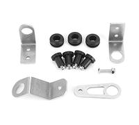 Radiator Bolt On Bracket Kit Universal Fit Direct Bolt On Design for EG DC2 EK 1992 2000 K Swapped Chassis Steel Polyurethane Construction 11PCS