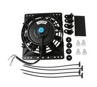 Radiator Cap 6 Inch Slim 650CFM Radiator Cooling Fans Universal Slim Pull Push 12V 80W Direct Replacement Electric Fan With Mount Kit