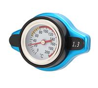 Radiator cap, Aluminum Alloy Radiator Cap with Temperature Gauge Pressure Adjustment Leakproof Universal Universal Temperature Gauge Radiator Cap Replacement for Motorcycle Accessory(small head 1.3)