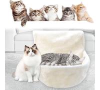 Radiator Cat Bed, Round Cosy and warm fleece beds Basket Cradle Hammock, Solid & Durable Iron Frame handling heavier Animals, Perfect for Cats, Kittens, Puppy Dog