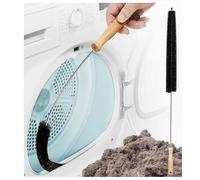 Radiator Cleaner Brush, 80CM Long Flexible Duster with Wooden Handle for Deep Cleaning Heaters, Dryer Vents, and Washing Machines - Includes Non-Scratch Rubber Cap and Convenient Hanging Rope