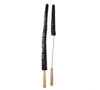 Radiator Cleaner Brush Long Handle Deep Clean Tool | Removes for lint buildup, prevents fire hazards, stainless steel core, wooden handle, fits narrow vents