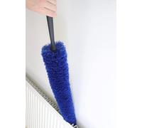 RADIATOR CLEANING BRUSH LONG REACH MICROFIBRE DUSTING BRUSH FLUFFY 80CM'S CLEANS DOWN BACK OF RADIATORS & INBETWEEN GRILLS/VENTS FLEXIBLE