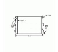 Radiator CNA2089 AVA 1301LV 1301LW 1301LX 1301NC 1301NE