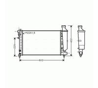 Radiator CNA2116 AVA 1301SX 1301SY