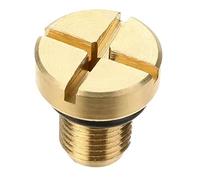 Radiator Coolant Expansion Tank Bleeder Screw, Gold, Compatible with BMW 1 3 5 7 8 Series, E36 E39 E46, X1 X3 X5, Z3 Z4 Z8, Mini OEM 17111712788